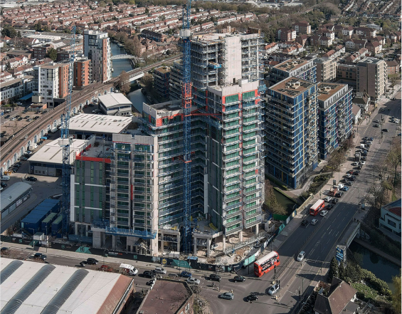 Streets and building